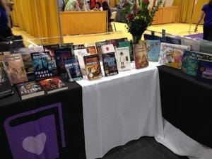 ALA Annual 2015 — conference table display with featured titles